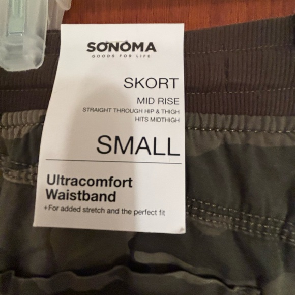 Sonoma Camo Cargo Mini Skort, NWT, Size S - Picture 4 of 10
